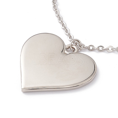 Sublimation Blank Aluminum Pendant Necklace LS-NJEW-E020-02P-03-1