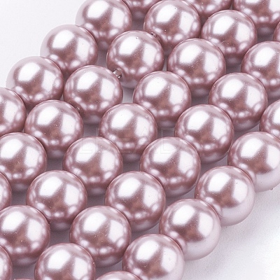 Eco-Friendly Glass Pearl Beads Strands HY-A008-8mm-RB017-1