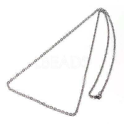 Tarnish Resistant 304 Stainless Steel Cable Chains Necklaces NJEW-O058-13P-1