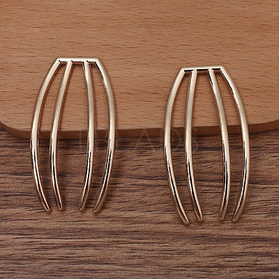 Alloy Hair Comb Findings OHAR-PW0001-398KCG-1