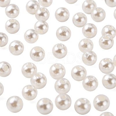 Imitation Pearl Acrylic Beads PL613-1-1