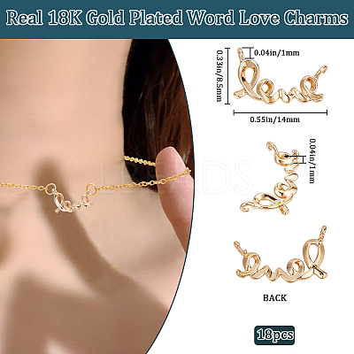 18Pcs Brass Charms KK-BBC0016-08-1