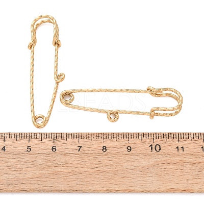 304 Stainless Steel Safety Pins Brooch Findings STAS-C181-01E-G-1