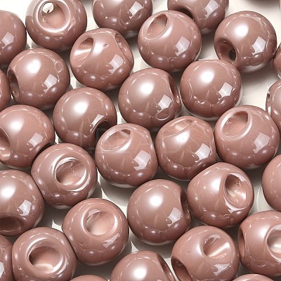 Opaque Acrylic Beads OACR-G012-01K-1
