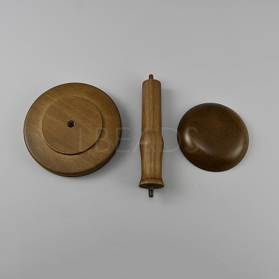 Wooden Hat Display Stands for Desktop ODIS-WH0086-240B-1