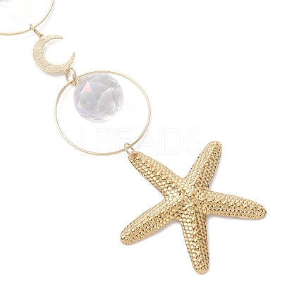 Glass Hanging Suncatchers HJEW-JM04587-1