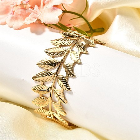 304 Stainless Steel Open Cuff Bangles for Women BJEW-Z083-02G-09-1