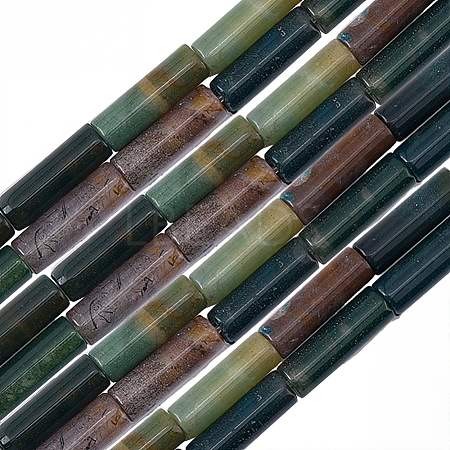 1 Strand Column Natural Indian Agate Beads Strands G-SC0003-80-1