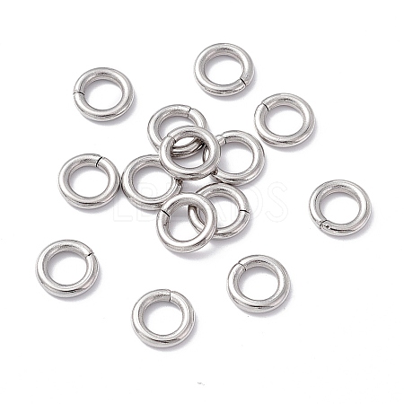 Non-Tarnish 304 Stainless Steel Open Jump Rings STAS-C040-01B-P-1