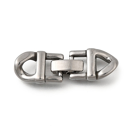 304 Stainless Steel Fold Over Clasps STAS-M119-05P-01-1