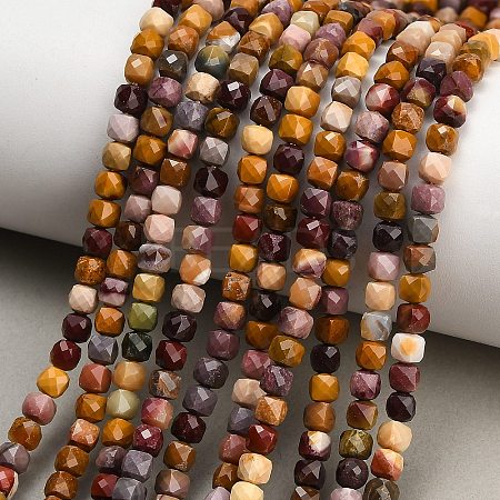 Natural Mookaite Beads Strands GG-CBA77FB-D03-03-1