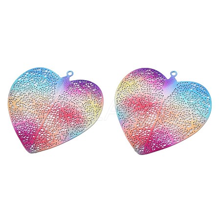 430 Stainless Steel Filigree Pendants LS-X1-STAS-TAC0004-018-1