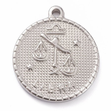 304 Stainless Steel Pendants LS-STAS-O140-02P-L-1