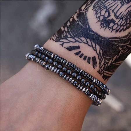 Black Matte Bracelet Micro Pave Zircon Crown ZZ8347-14-1