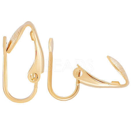 Beebeecraft 30Pcs Brass Clip-on Earring Findings KK-BBC0004-86-1