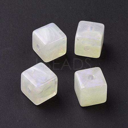 Opaque Acrylic Beads OACR-E014-18H-1