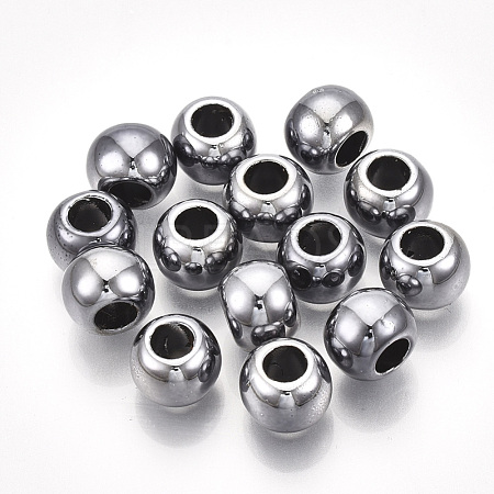 UV Plating ABS Plastic European Beads CCB-S162-28G-01-1