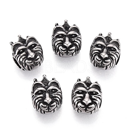 304 Stainless Steel European Style Large Hole Beads STAS-T072-105AS-1