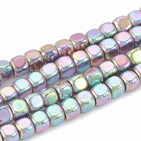 Electroplate Non-magnetic Synthetic Hematite Beads Strands G-N0318-31C-1