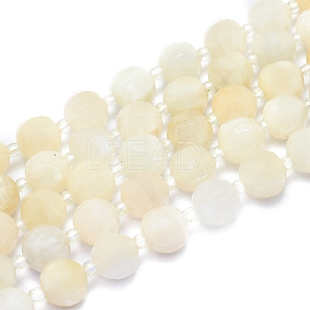 Natural White Moonstone Beads Strands G-K306-A18-10mm-1