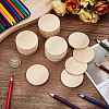 Unfinished Wooden Flat Round Cutouts WOOD-WH0050-042C-3