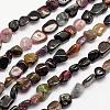 Natural Multicolor Tourmaline Bead Strands G-L459-09-1