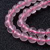Natural Rose Quartz Bead Strands G-R173-4mm-04-2
