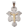 304 Stainless Steel Pendants STAS-C103-02GP-01-1