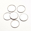 Tarnish Resistant 316 Surgical Stainless Steel Milled Edge Bezel Cups STAS-K099-01-18mm-P-1