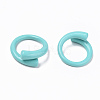 Spray Painted Alloy Cuff Rings RJEW-T011-14-RS-2