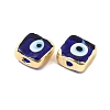 Brass Enamel Beads KK-F842-02F-3