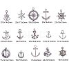 Tibetan Silver Anchor & Helm Pendants TIBEP-PH0004-15AS-WH-3