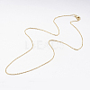 Brass Chain Necklaces X-MAK-L009-03G-2