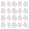 Transparent Clear Glass Flat Back Cabochons GGLA-TA0001-02-40x30-3