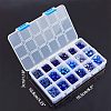 18 Style Blue Glass Beads GLAA-PH0007-08-8