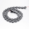 Non-magnetic Synthetic Hematite Beads Strands G-P341-44-8x10mm-2