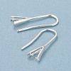 Rack Plating Eco-friendly Brass Earring Hooks X-KK-D075-14S-RS-3
