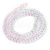 Transparent Painted Glass Beads Strands DGLA-A034-T4mm-A23-5