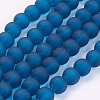 Baking Paint Transparent Glass Bead Strands GLAA-S031-10mm-31-1