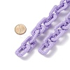 Opaque Spray Painted Acrylic Cable Chains AJEW-JB01100-5