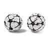Sport Theme Opaque Acrylic Resin Beads MACR-U010-01C-1