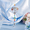 1Pc Wire Wrapped Alloy & Natural Mixed Stone Chips Tree of Life Hanging Suncatchers HJEW-TA0001-45A-6