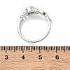 Mother's Day Brass Micro Pave Cubic Zirconia Finger Rings for Women RJEW-K261-15A-P-3