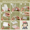 Transparent Plastic PET Box Gift Packaging CON-WH0052-9x9cm-4