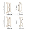 Word Home Unfinished Wood Slices DIY-WH0163-91-1-2