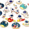 36Pcs 18 Style Alloy Enamel Pendants ENAM-SZ0002-49-4