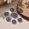 Platinum Plated Alloy Charms X-ENAM-S118-02U-P-5