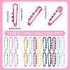 26Pcs 13 Colors Spray Painted Iron Brooch Findings IFIN-SC0002-06-2
