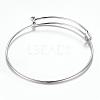 Tarnish Resistant Adjustable 304 Stainless Steel Expandable Bangle Making BJEW-G515-03P-2