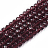 Glass Beads Strands EGLA-A034-T4mm-D26-4